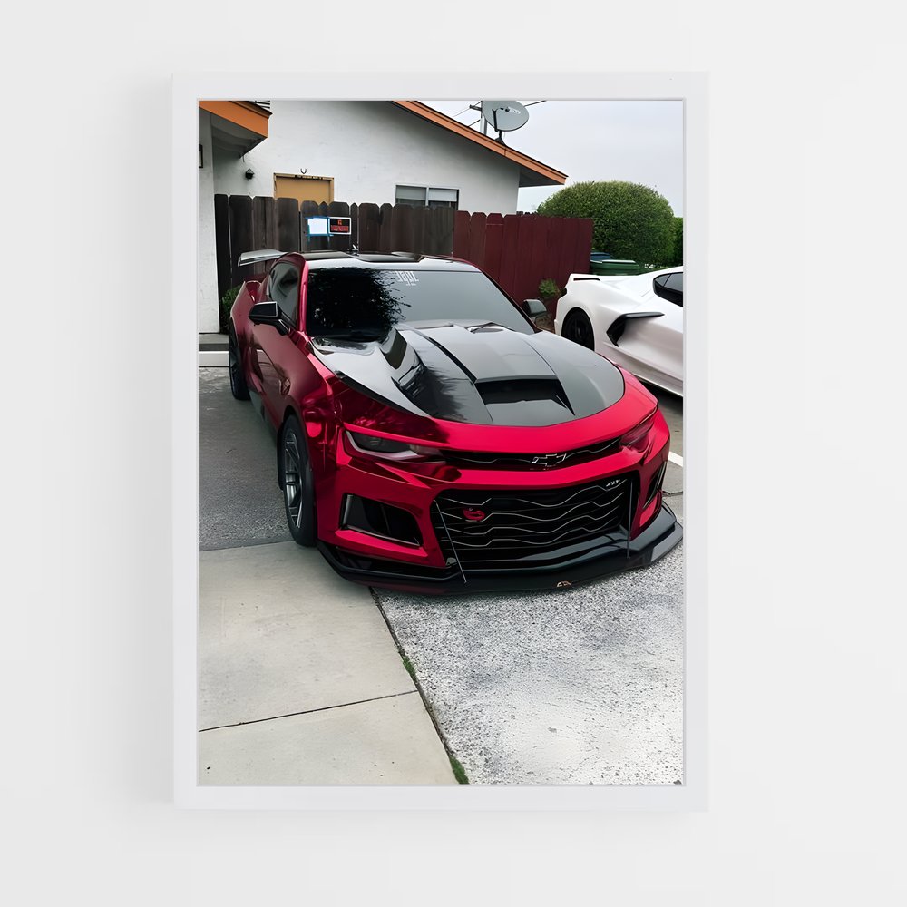 Poster Camaro au Crépuscule – affiche Chevrolet (vue 3)